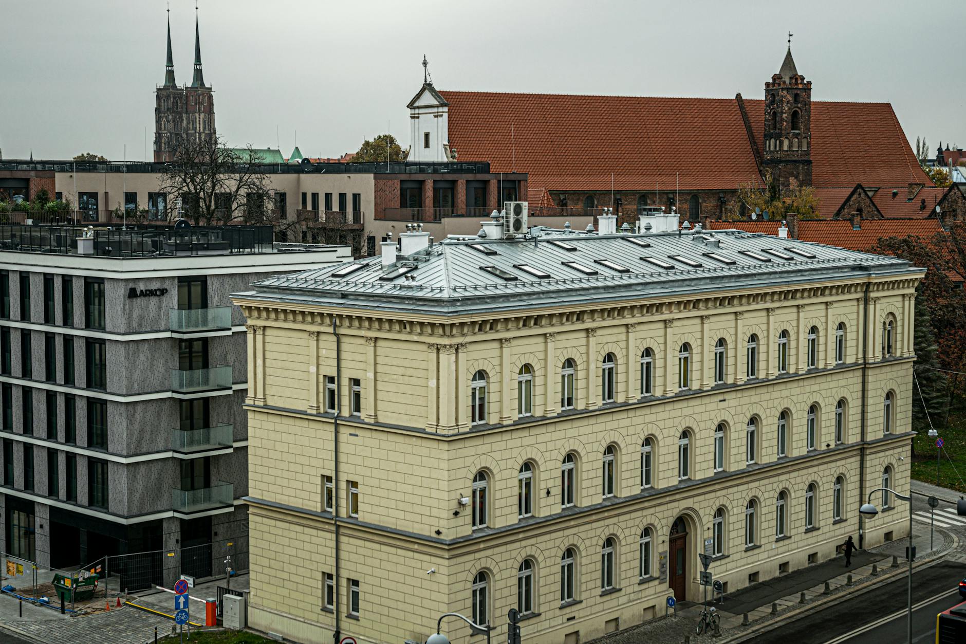 Mapa Ustronia z zaznaczonymi symbolami projektów finansowanych z Funduszy Europejskich
